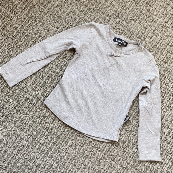 Pom Pom Ruched Grey Matching Set - Picture 5 of 8